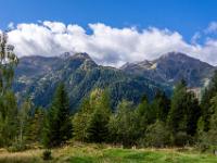 Blick zum Vorderen und Hinteren Wildkarstein, sowie Gams Spitze links